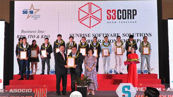 Insight New Detail: S3Corp. Continues Recognition in Vietnam 50+10 Leading IT Companies 2018 0