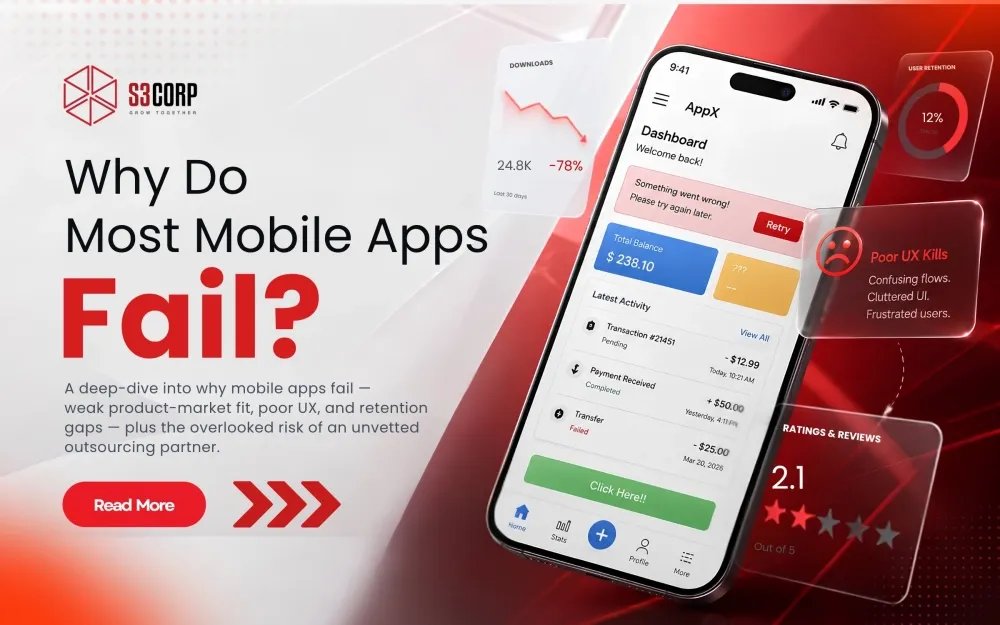 Why Do Most Mobile Apps Fail? The Real Reasons
