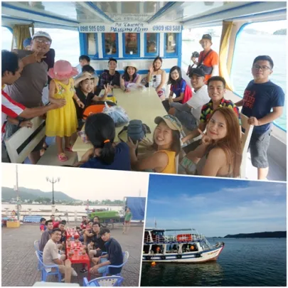 S3Corp members on the boat