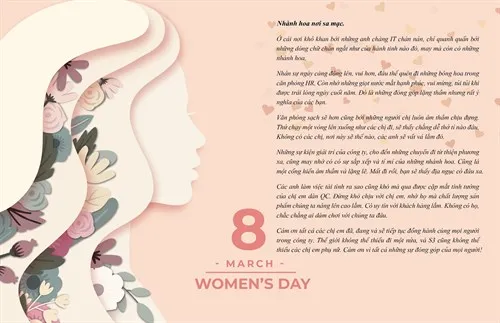 S3Corp -International Women Day Letter