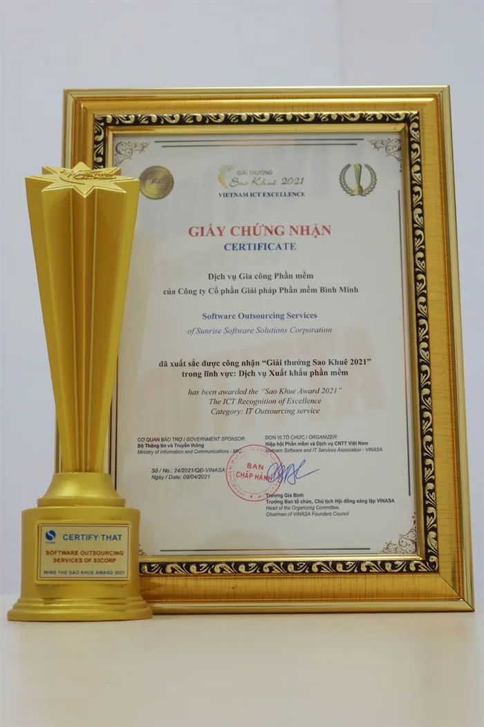 S3Corp Sao Khue Certificate.